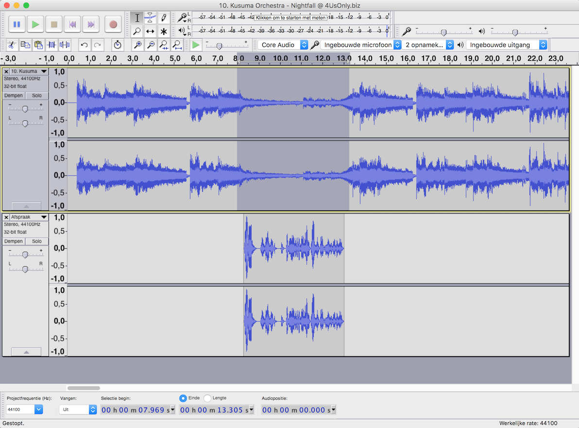 audacity screenshot