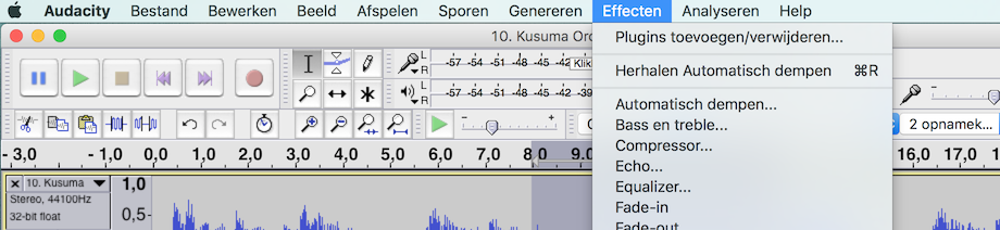 audacity screenshot